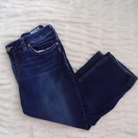 Silver suki midrise capri jeans 20 - Picture 1 of 8